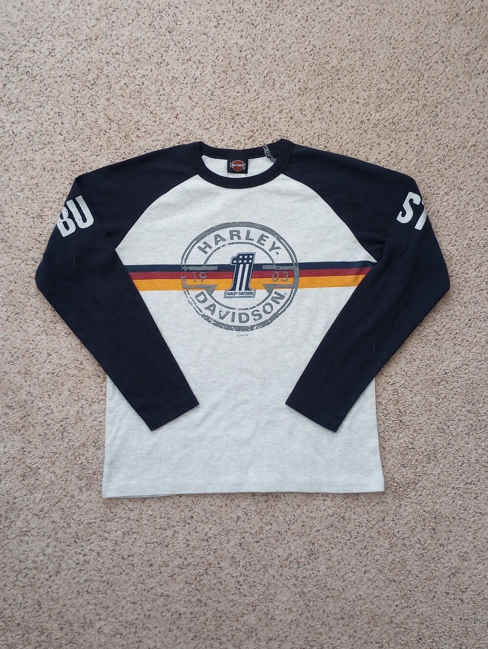 Harley-Davidson Motorcycles Built Fast Kids Long Sleeve